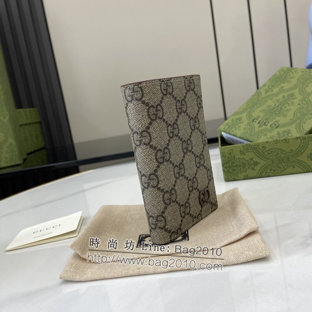 Gucci專櫃古馳最新款飾GG細節長款卡片夾卡包 jh2301型號：768249